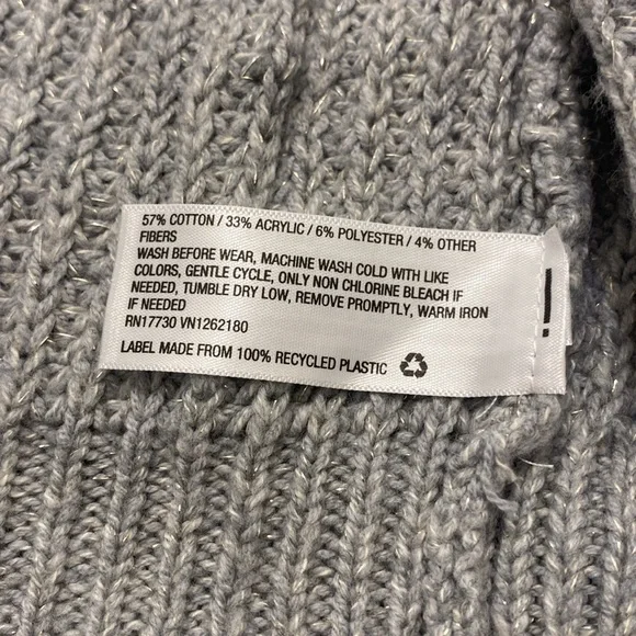 🎁NWT CAT & JACK Heather Gray Cardigan Sweater - Picture 5 of 6